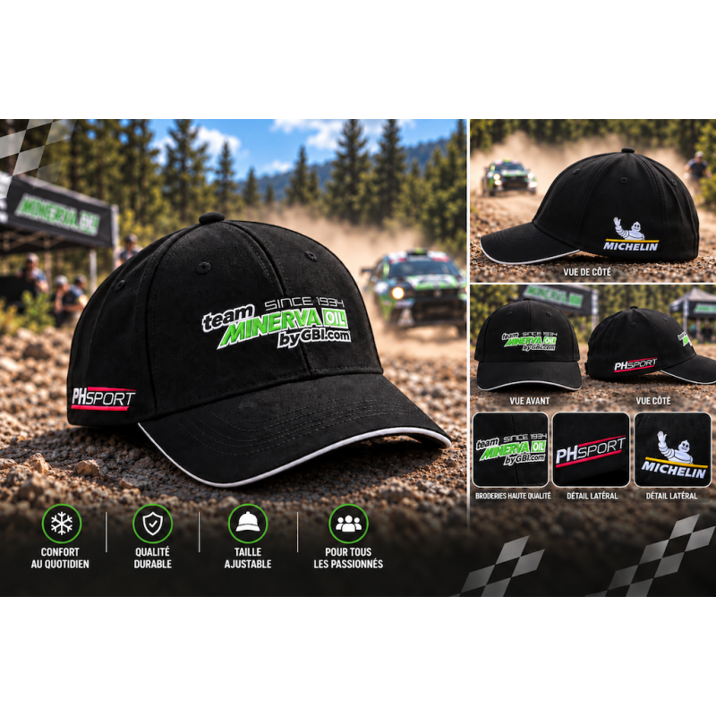 Casquette TEAM MINERVA-OIL by GBI.com / Michelin / PH Sport